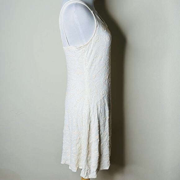 Hugo Buscati Vintage Ivory Beaded Mini Dress - Picture 5 of 8